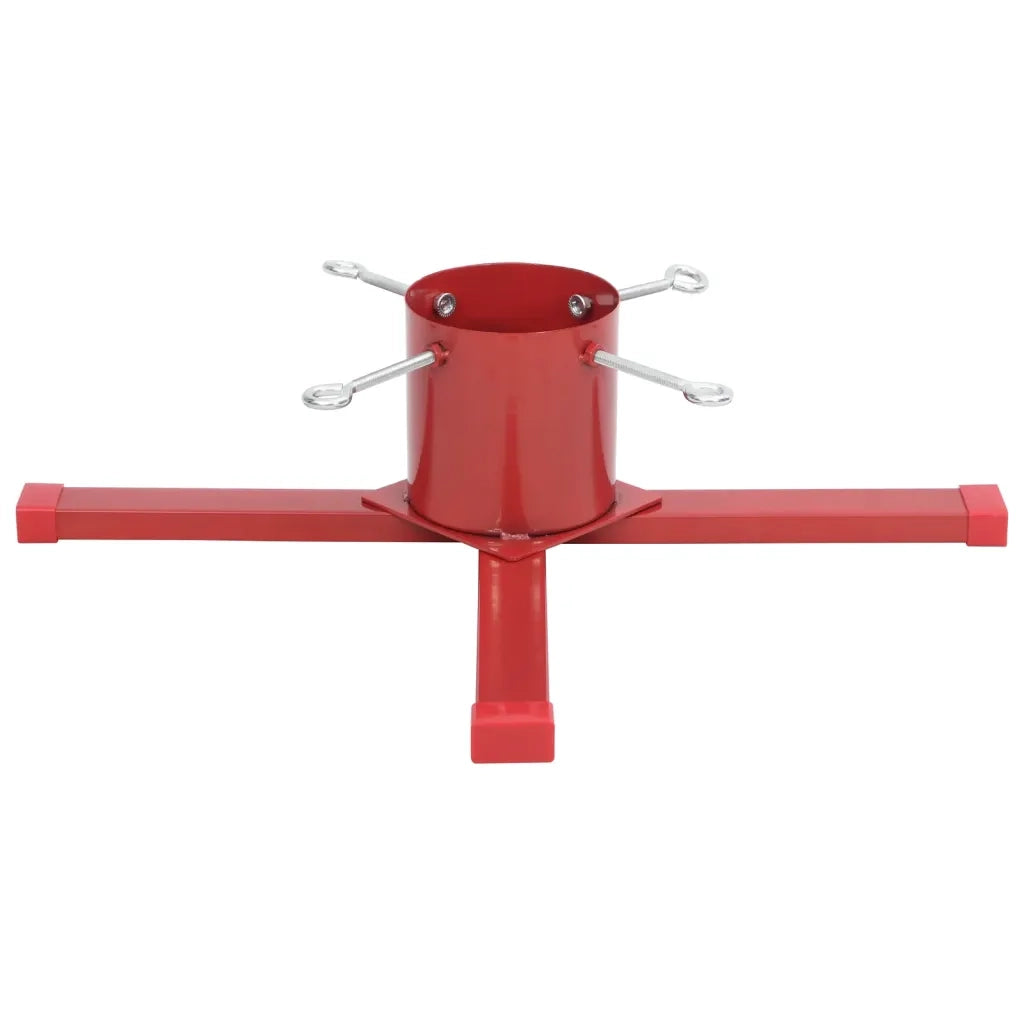 vidaXL Supporto per Albero di Natale Rosso 61x61x15,5 cm