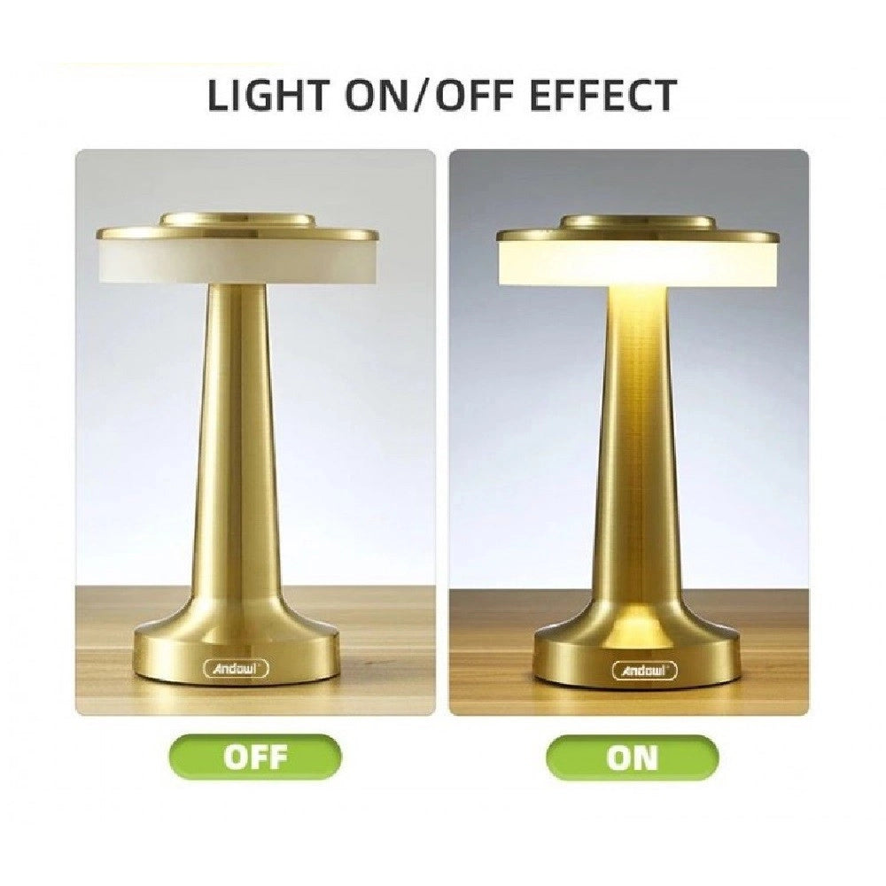 Trade Shop - Lampada Scrivania Led Portatile 3 Sfumature Luce Touch Usb Ricaricabile Q-tl145 -