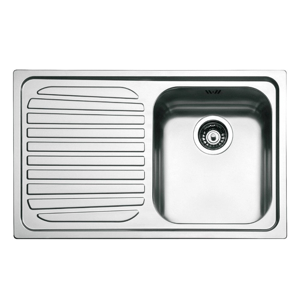 Lavello Smeg SP791S 79x50 cm 1 vasca con gocciolatoio sinistro inox
