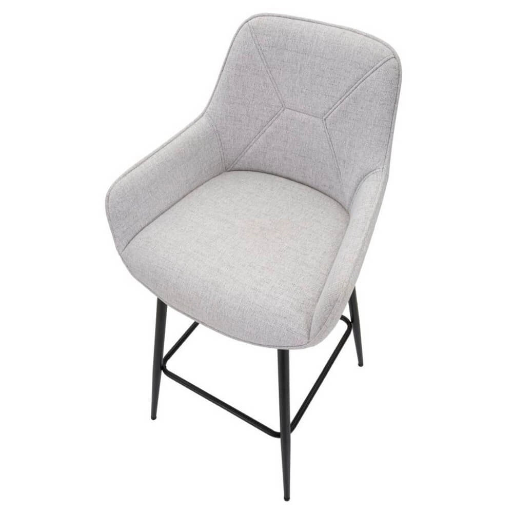 Sgabello Bar Grigio Set 2 PZ cm 55X55X109 - GREY