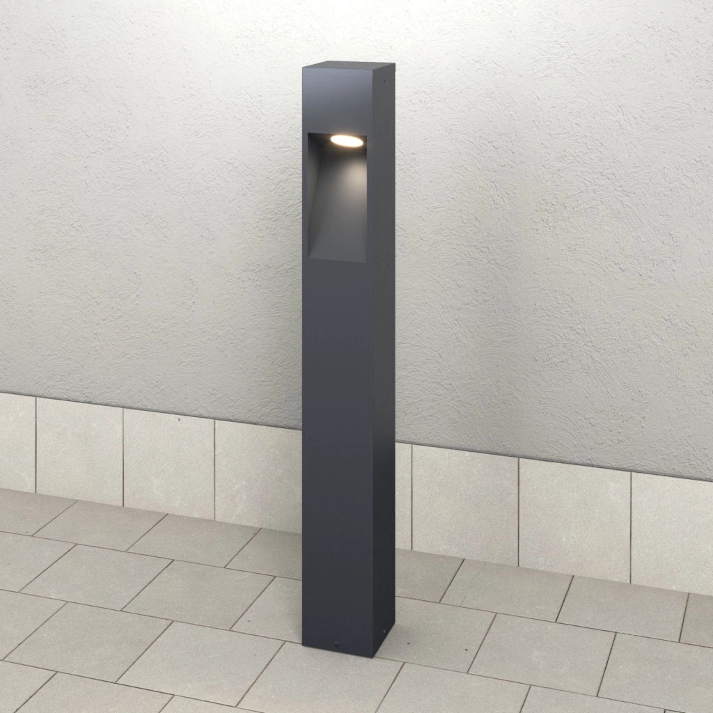 LISBONA PALO 95CM GRIGIO ANTRACITE LED 3000K 730LM 12W IP65