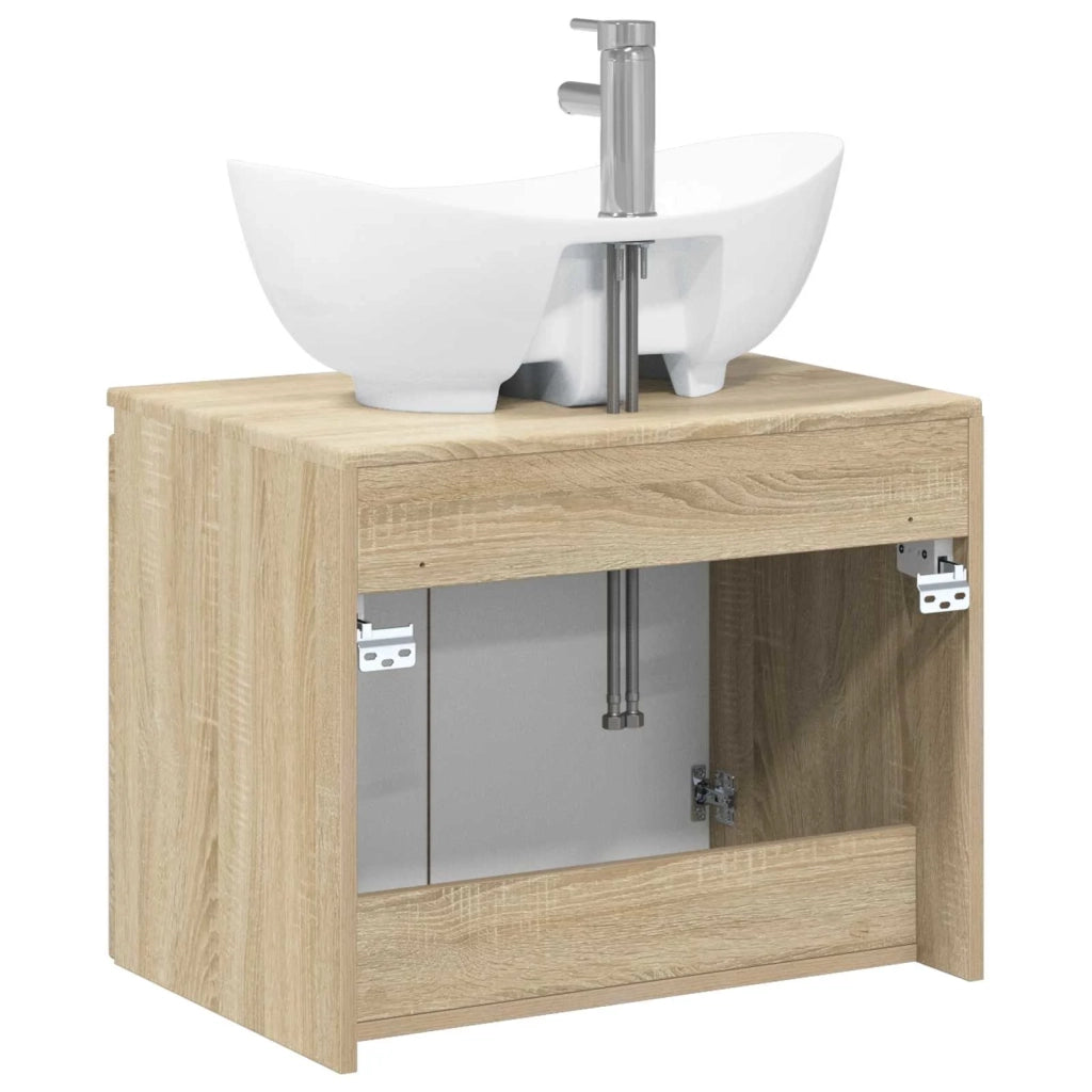 Set di mobili per il bagno Rovere Sonoma Legno ingegnerizzato 3404342