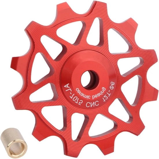 Pulley posteriore derailleur ceramica 12T/14T con denti a larghezza ridotta e guaina di riduzione per bicicletta da strada bicicletta da montagna MTB BMX
