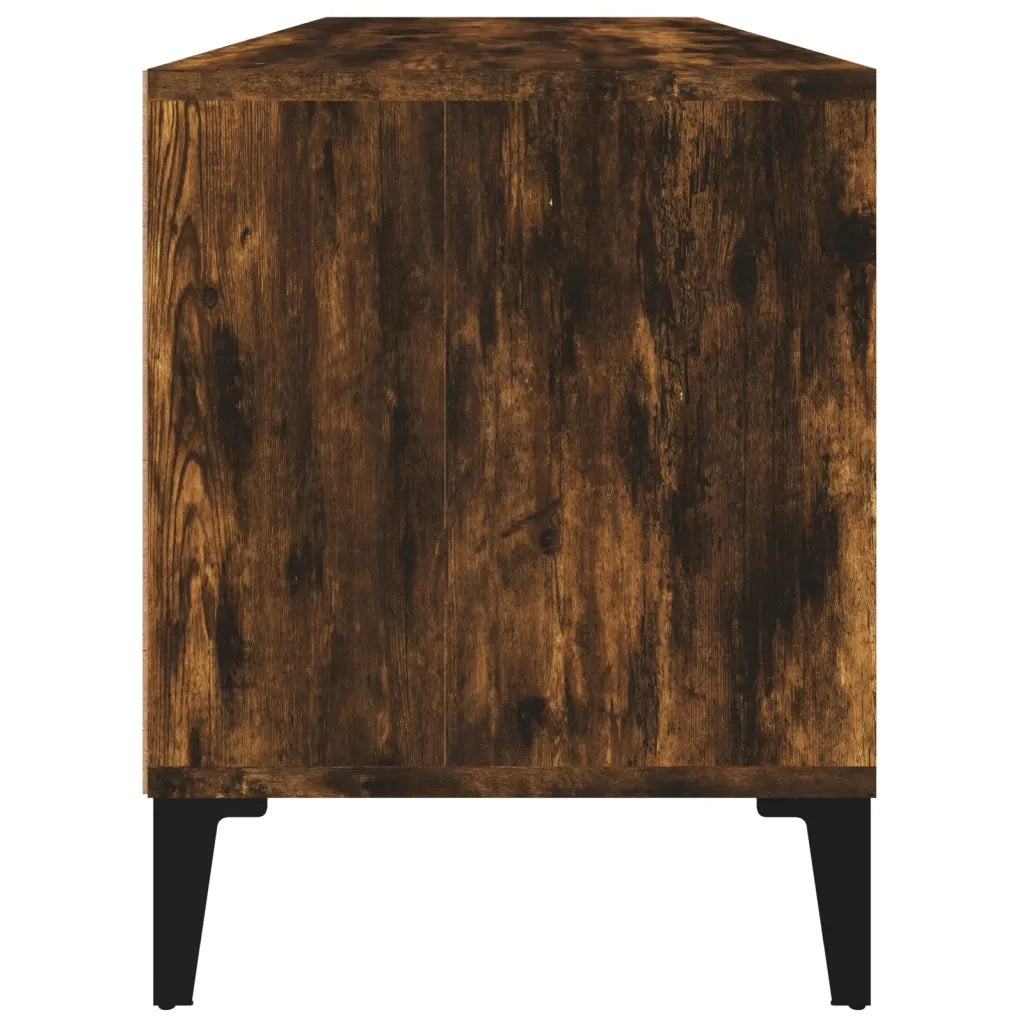 Mobile TV Rovere Fumo 100x34,5x44,5 cm in Legno Multistrato 831906