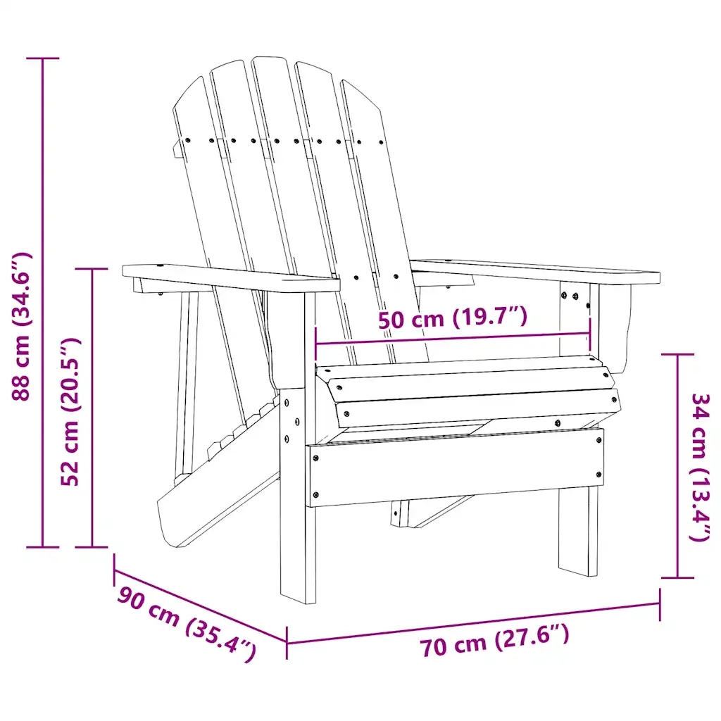 Sedia da Giardino in Legno Bianca cod mxl 24787