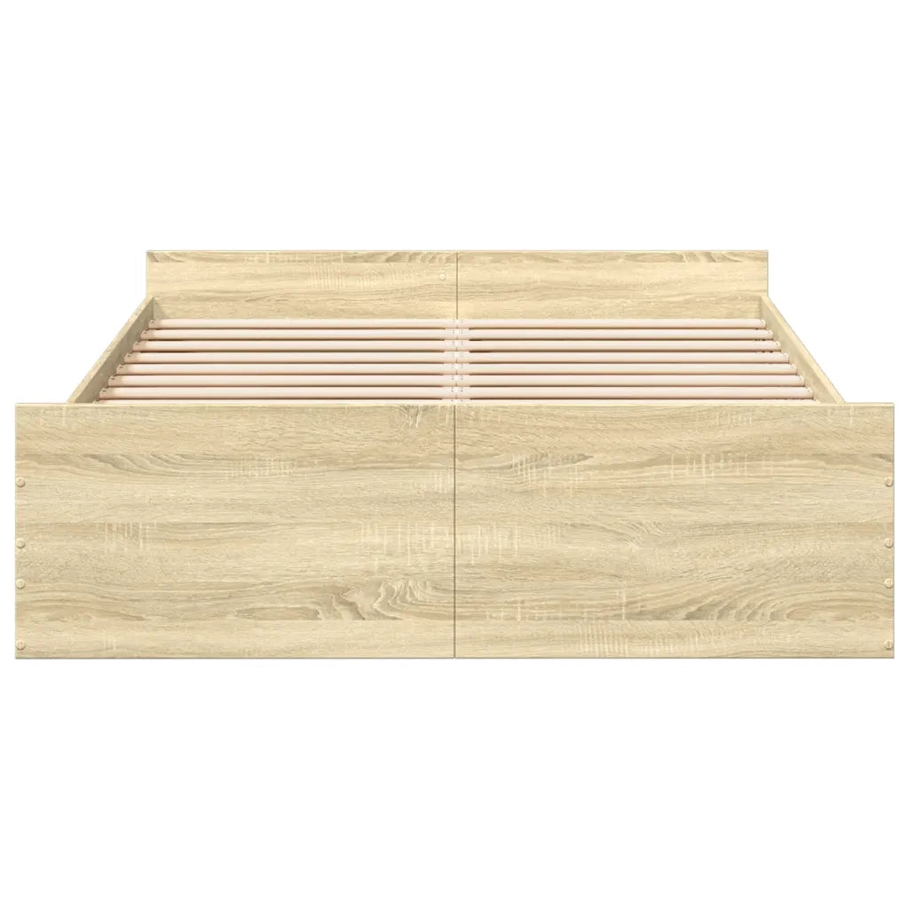 Giroletto Cassetti Rovere Sonoma 135x190 cm Legno Multistrato