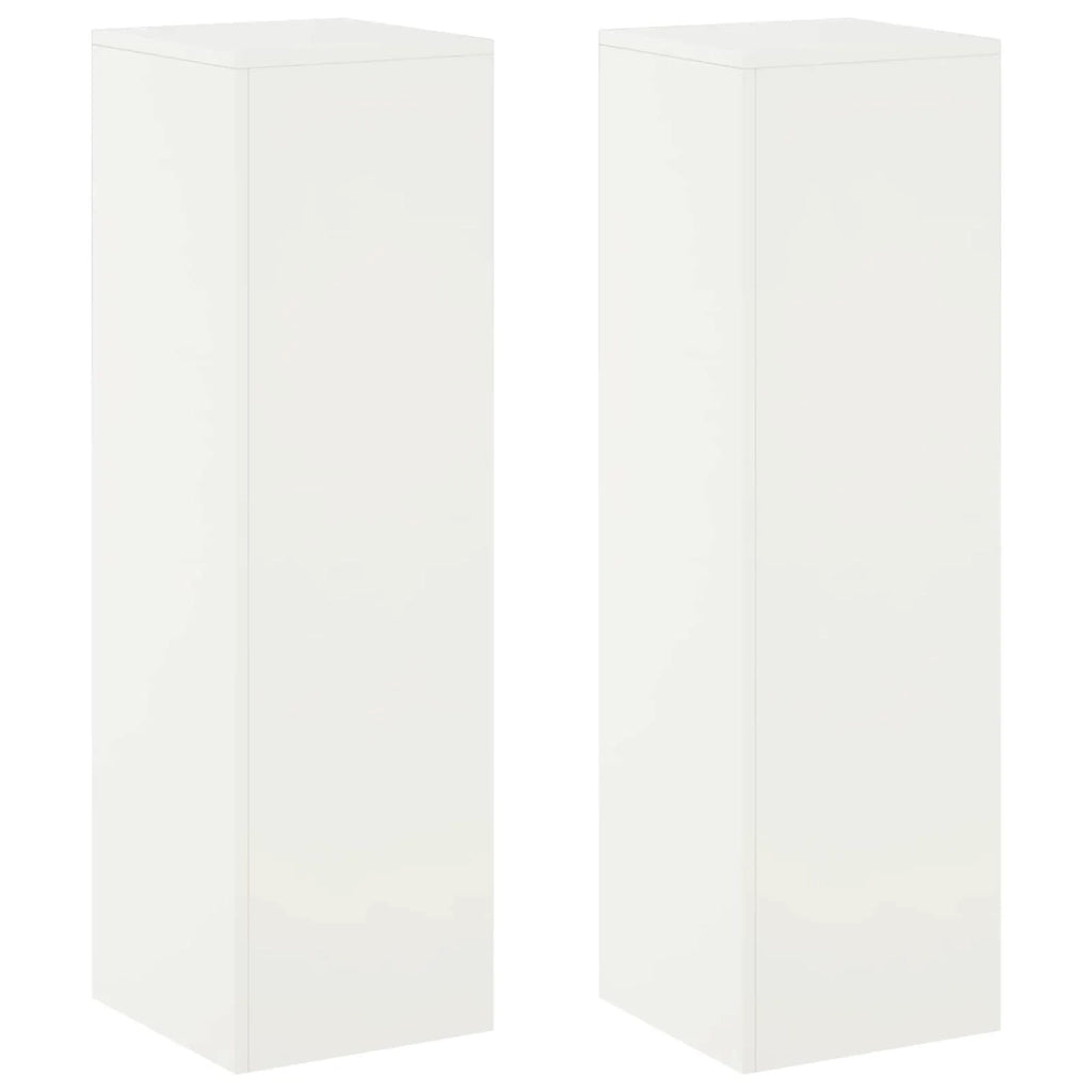 Supporto per piante 2 pcs Bianco 30 x 30 x 100 cm Acciaio 8012505