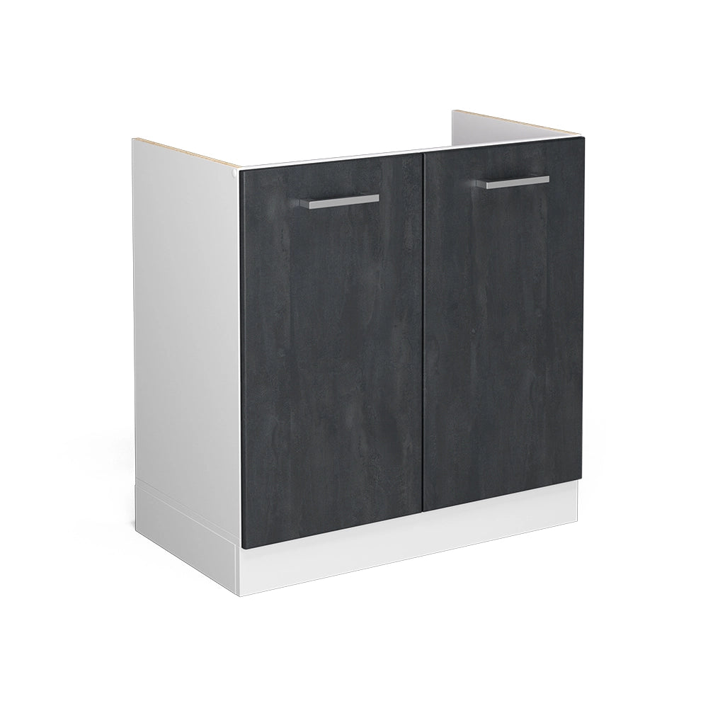 Vicco Frontale cucina Calcestruzzo nero 79.2 x 71.3 cm frontale del mobile per mobile sottolavello