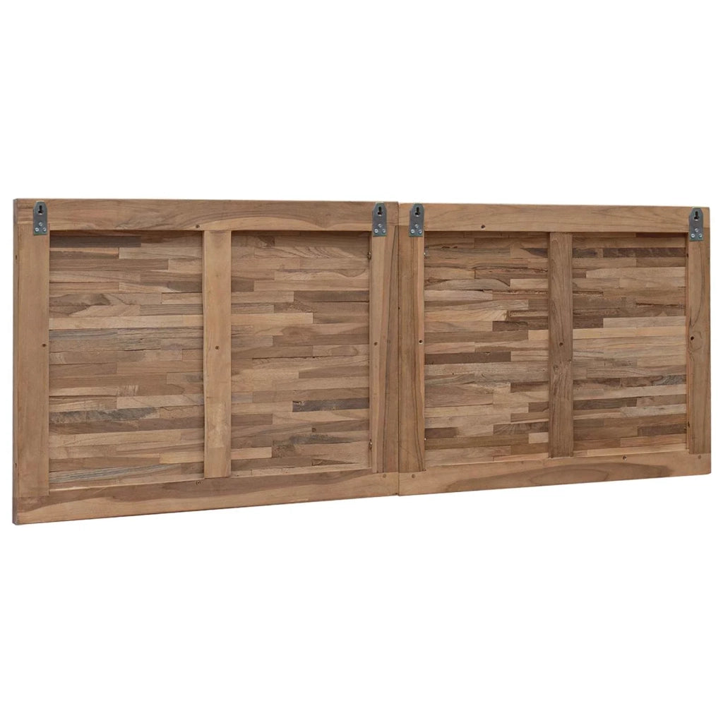 Testiera Naturale Legno di teak solido
