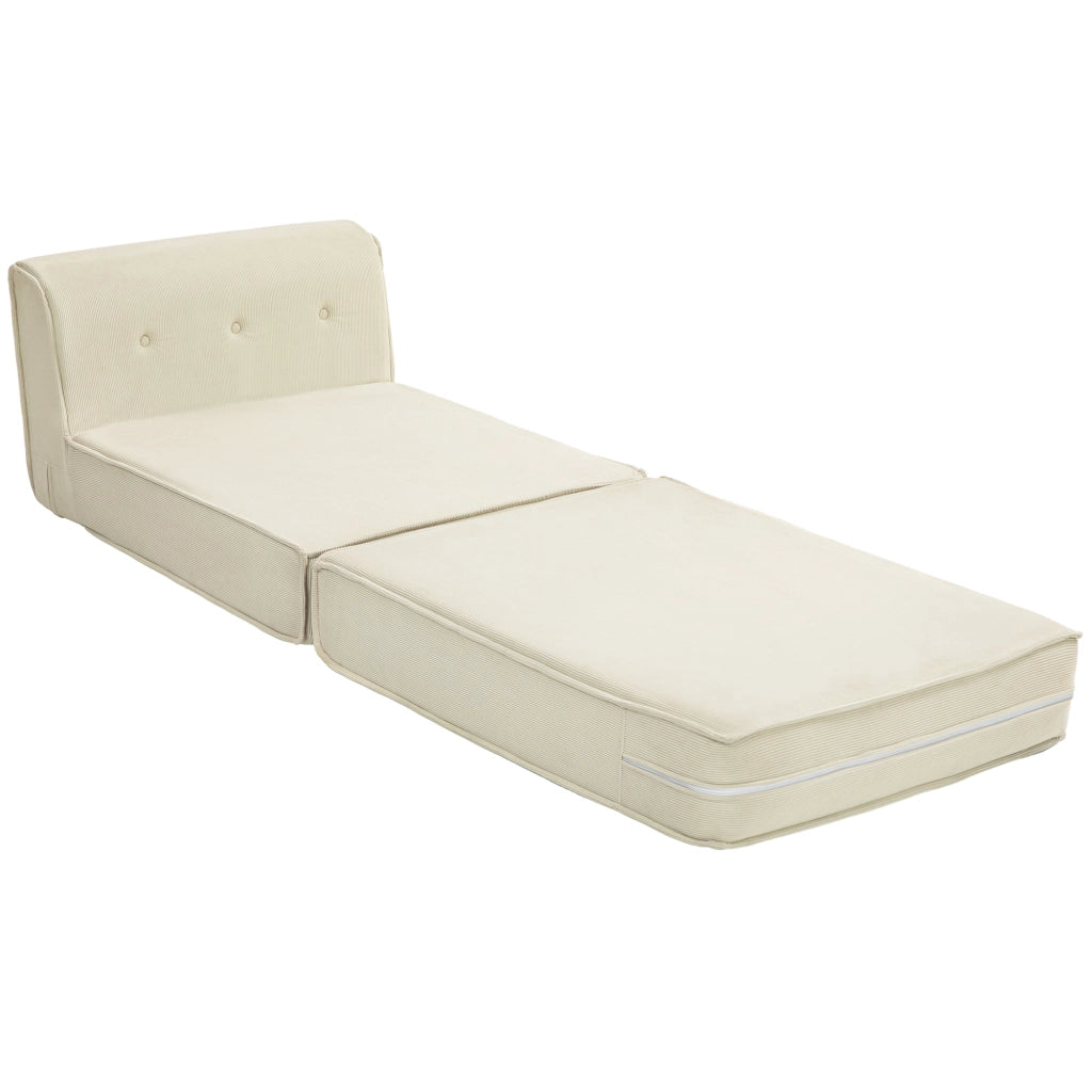Letto Divano Pieghevole Imbottito ¨C Zephmum ¨C Bianco 90x200