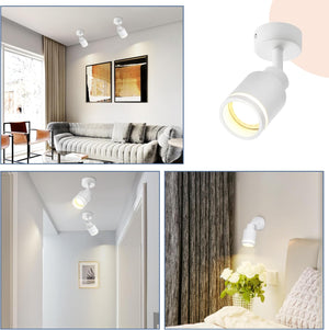 ZMH Faretto da soffitto moderni 1 lampadina GU10 orientabile