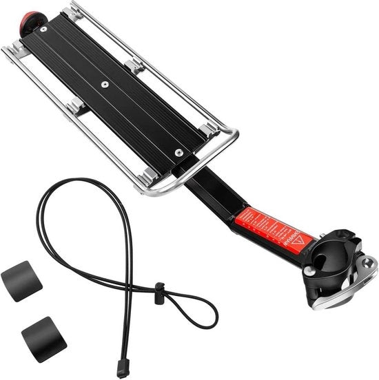 Portaoggetti per bicicletta con vite rapida - lega leggera - portaoggetti con vite a vite - universale per mountain bike e fat bike - capacità di carico 6,8-9 kg