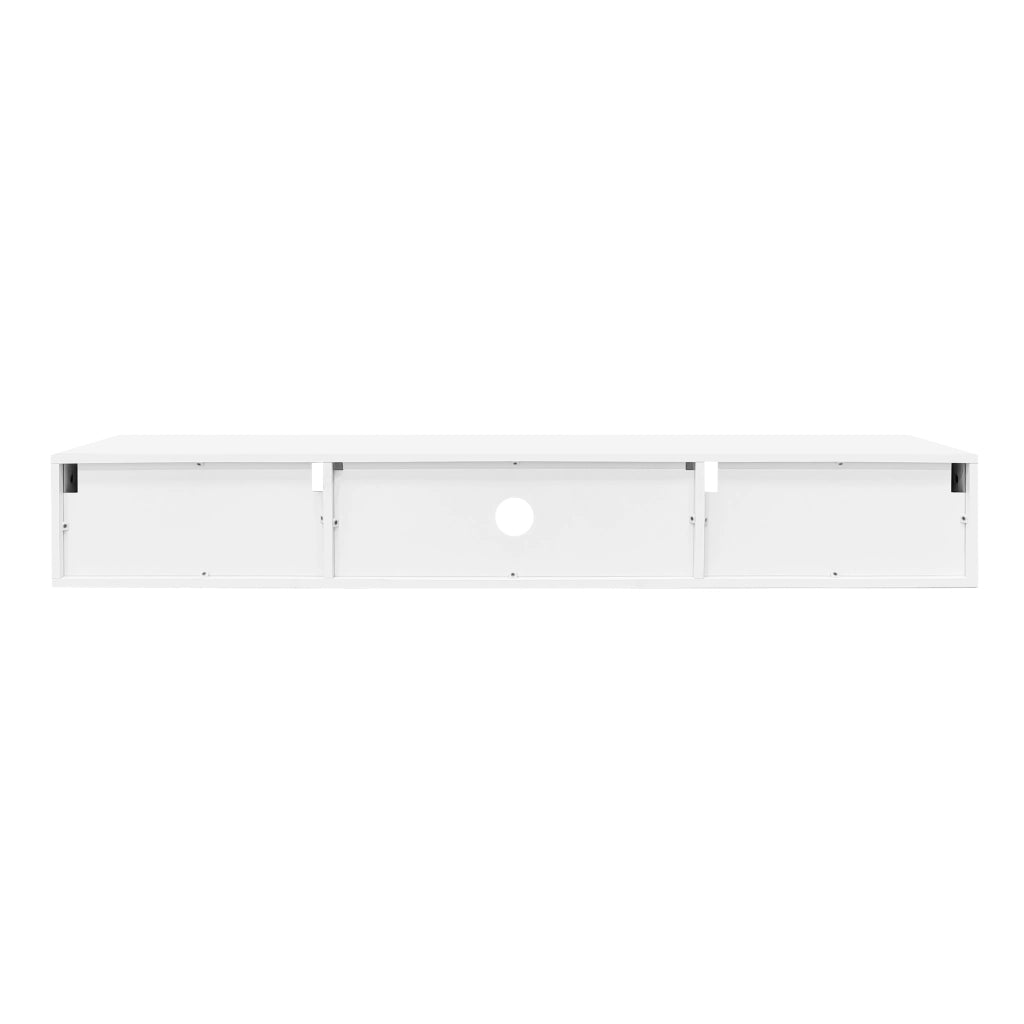 Mobile TV sospeso bianco lucido 160 cm