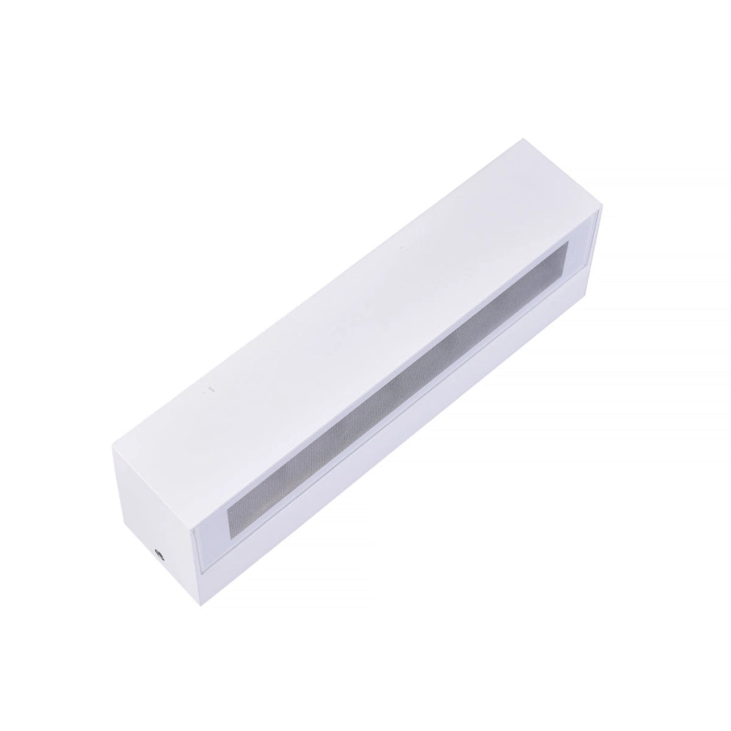 Applique Bianco a LED da Esterno IP65 Biemissione 14W con Selettore Colore, 1100 Lumen, Luce Calda Naturale Fredda, Alluminio, per Facciata