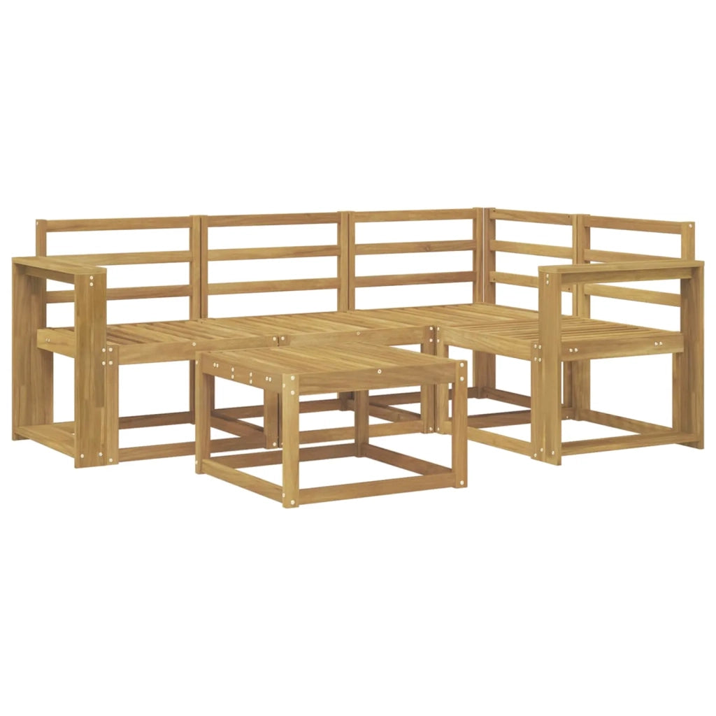 Set di divani da esterno 5 pcs Bianco 59 x 59 x 37 cm 3387598