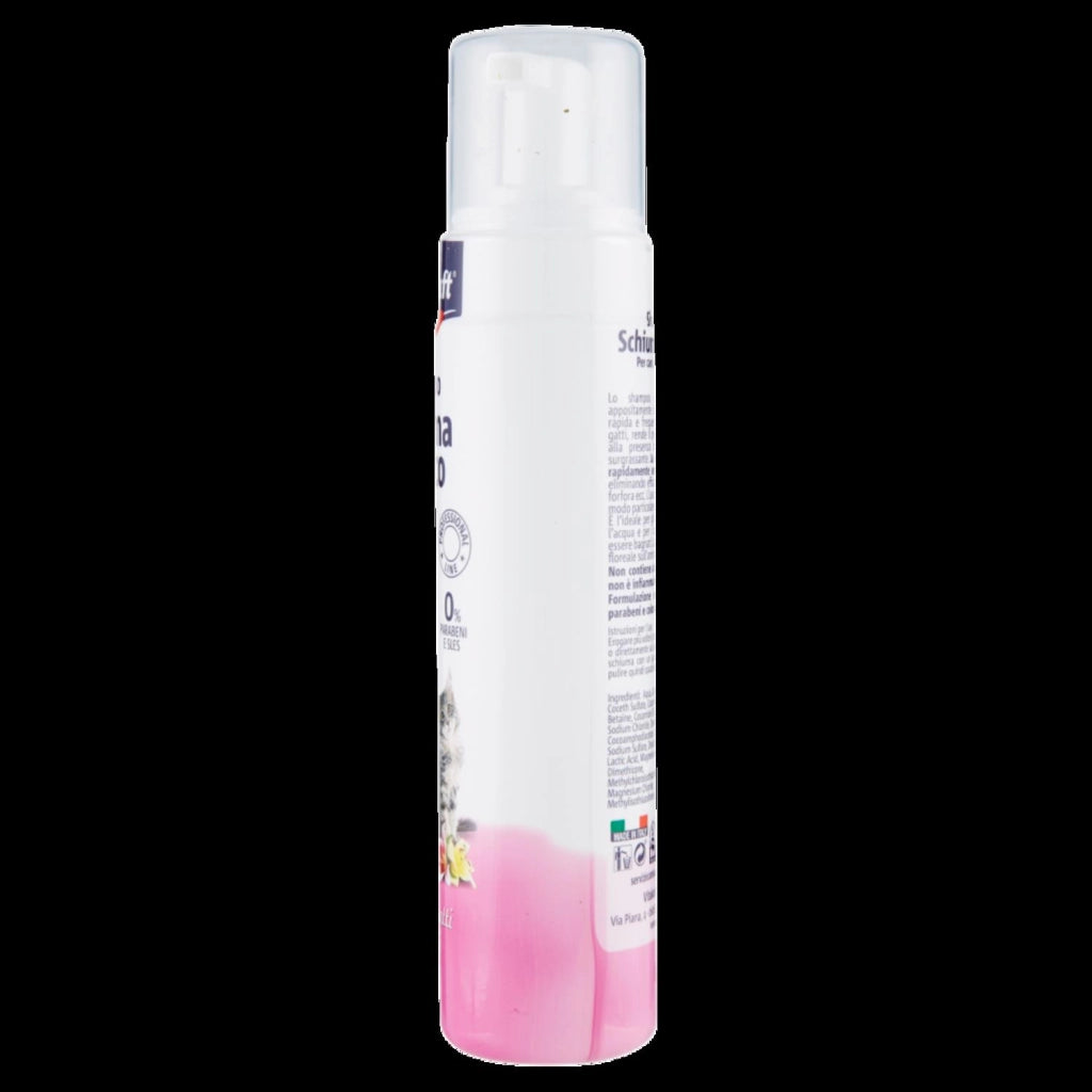 SHAMPOO SCHIUMA A SECCO PROFUMO FLOREALE PER CANI GATTI E CUCCIOLI 200 ML