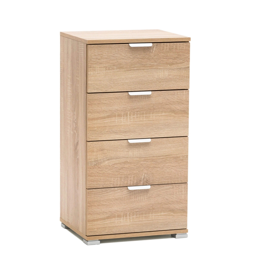 Cassettiera 4 cassetti in Legno Composito cm 45x28x85 - CONNOR