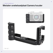Piastra di scambio rapida di alta qualità in lega di alluminio - L-piastra supporto - maniglione per fotocamera - per Fuji XT10/XT20/XT30 - leggero - interfaccia di 39 mm AS-standaard - piastra per fotocamera