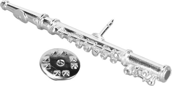 Borsa per strumenti musicali - spilla per flauto in ottone galvanizzato - zaffiro - regalo per musicisti.
