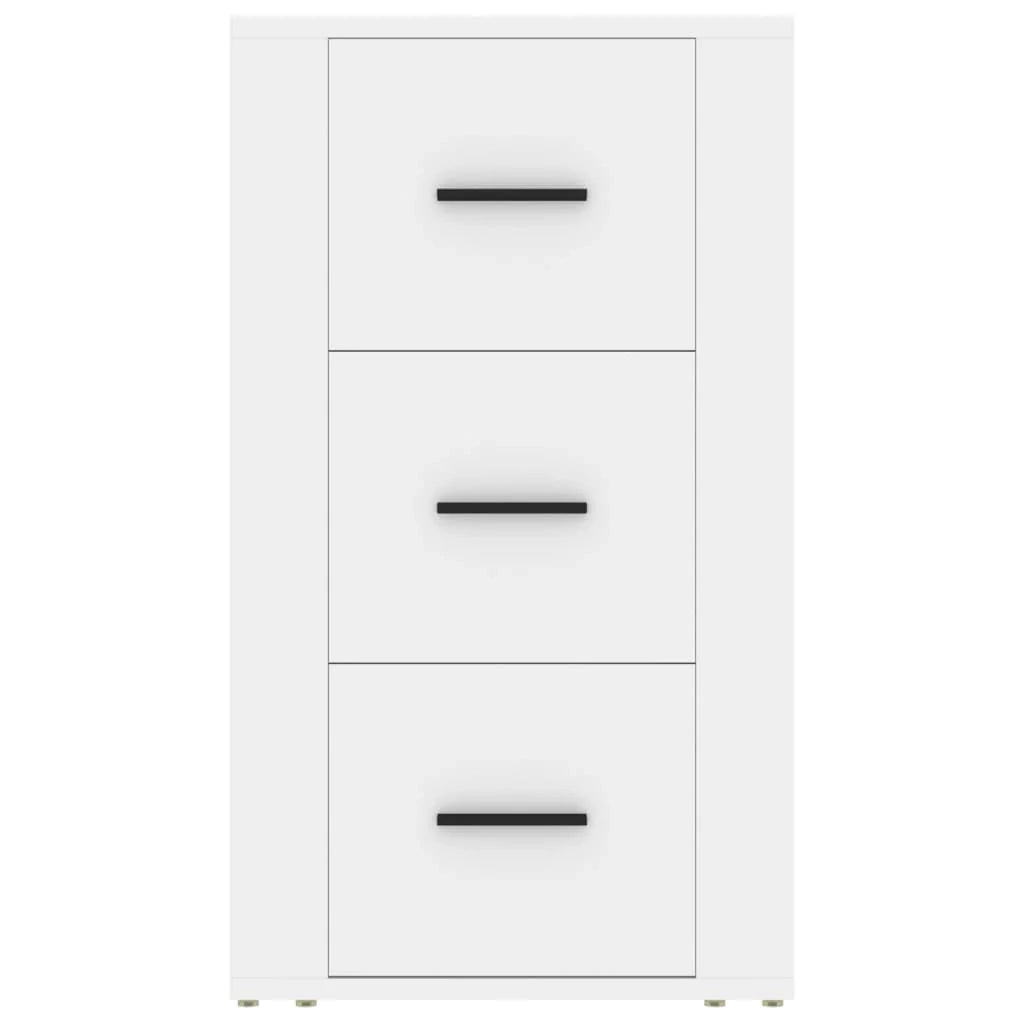 Buffet credenza cassettiera armadio mobile contenitore organizer per cucina soggiorno salotto 40 x 33 x 70 cm legno ingegnerizzato bianco 02_0030295