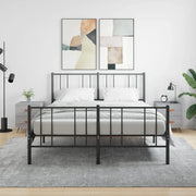 Comodini 2 pz-Set di 2 Tavolino da notte Grigio Sonoma 40x35x47,5 cm in Legno Multistrato 298569
