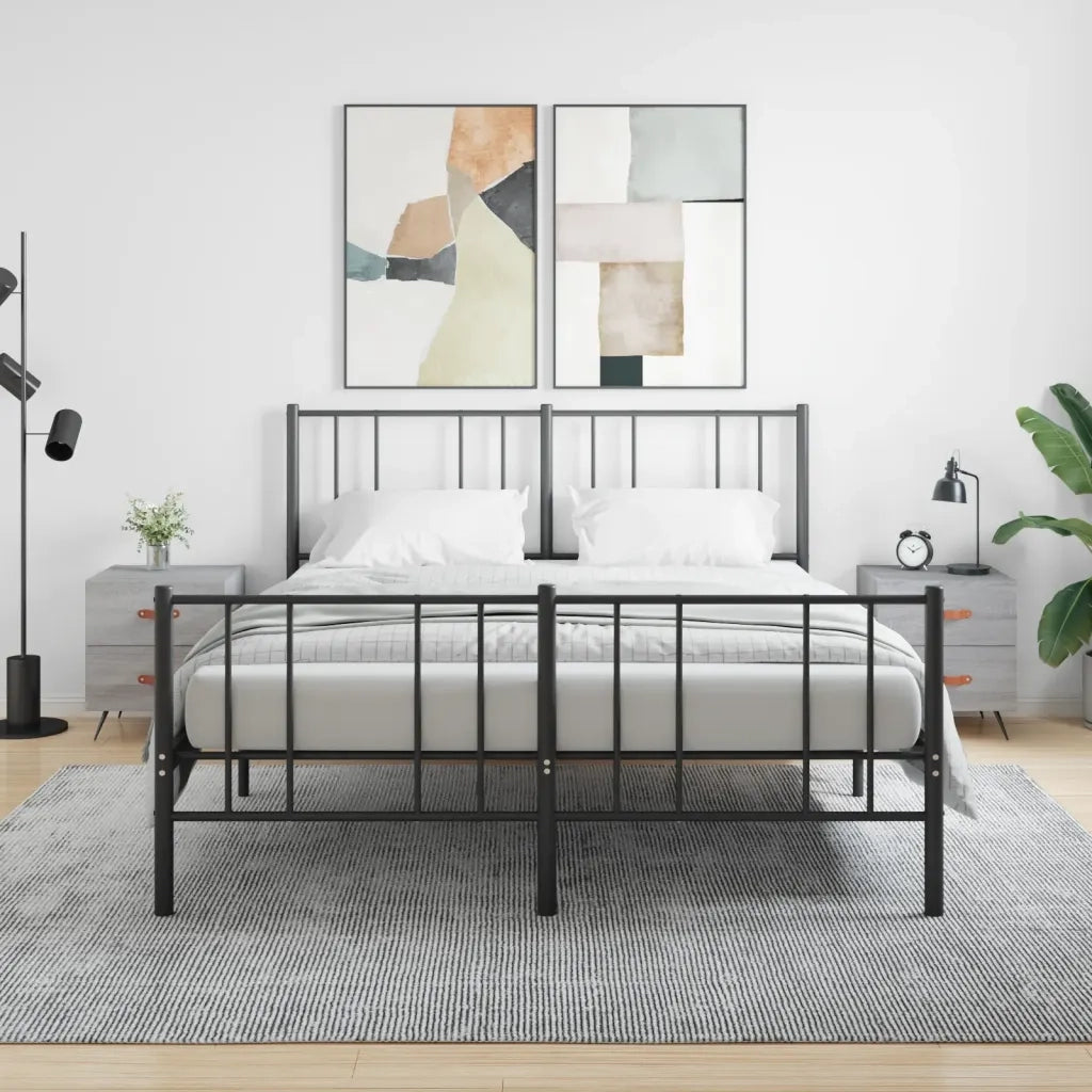 Comodini 2 pz-Set di 2 Tavolino da notte Grigio Sonoma 40x35x47,5 cm in Legno Multistrato 298569