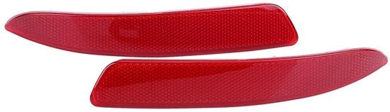 Riflettore posteriore per auto - Compatibile con E70 X5 2007-2013 - Scala ABS - Lente in PC - Coppia (sinistra + destra) - 21x3,5 cm - Riflettore