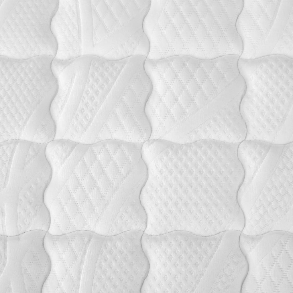 Materasso ibrido 140x200 cm H3 con 7 zone a molle insacchettate e schiuma fredda; bianco