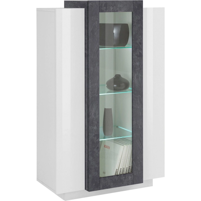 Vetrina Coro – Bianco e Report – 80x120x38