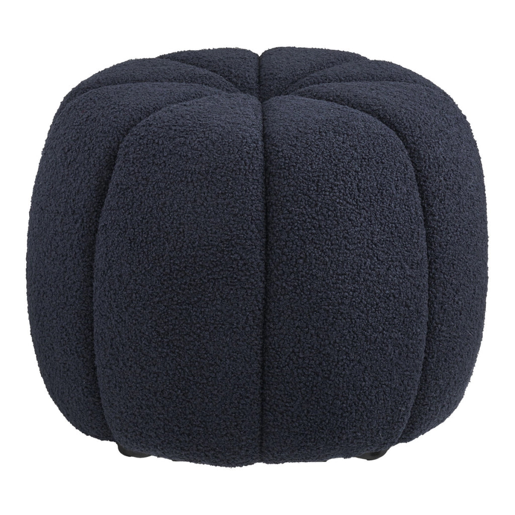 Pouf Paisley, Nero, Poliestere, 48x48x38 cm