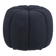 Pouf Paisley, Nero, Poliestere, 48x48x38 cm
