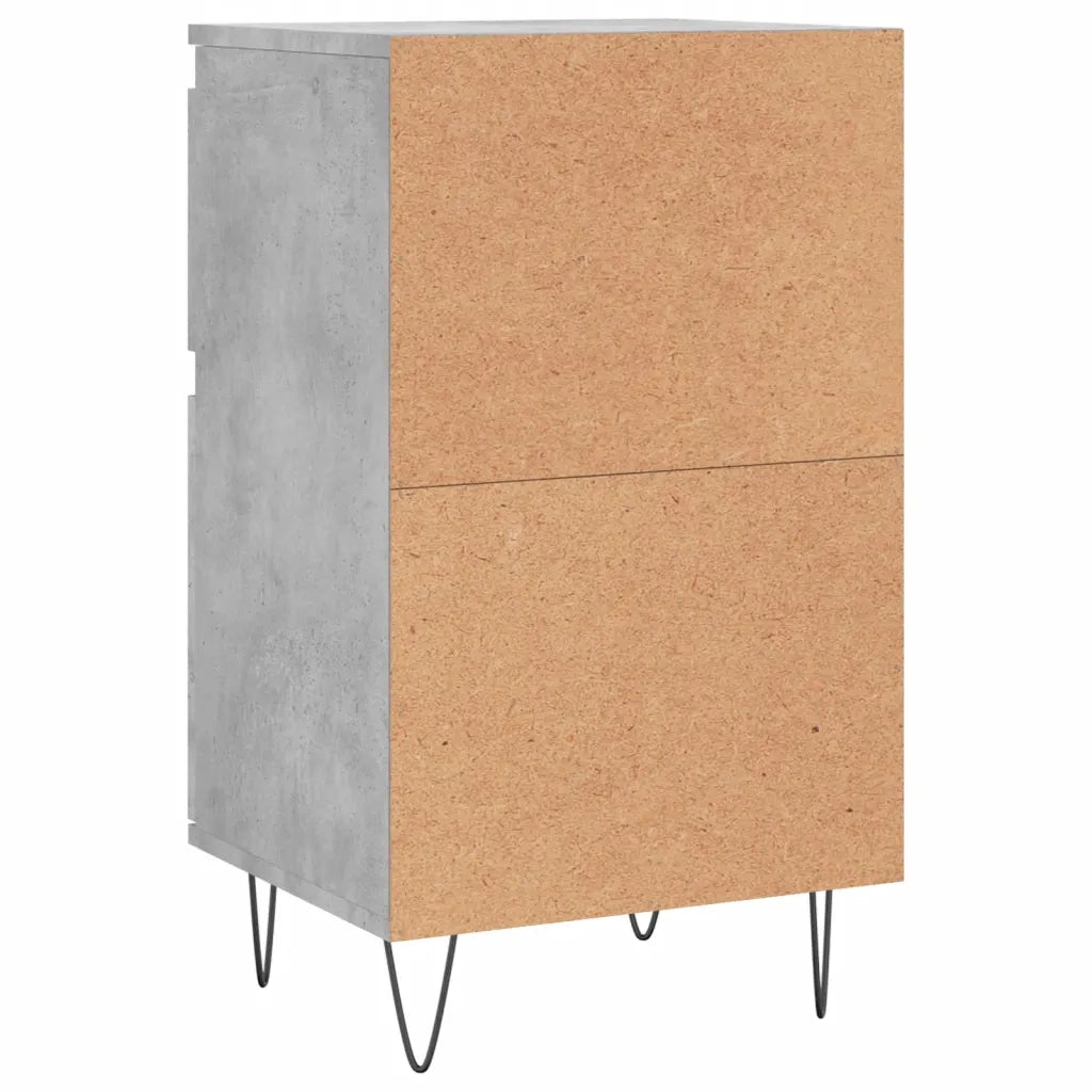 Credenze 2 pz Grigio Cemento 40x35x70 cm in Legno Multistrato 831157