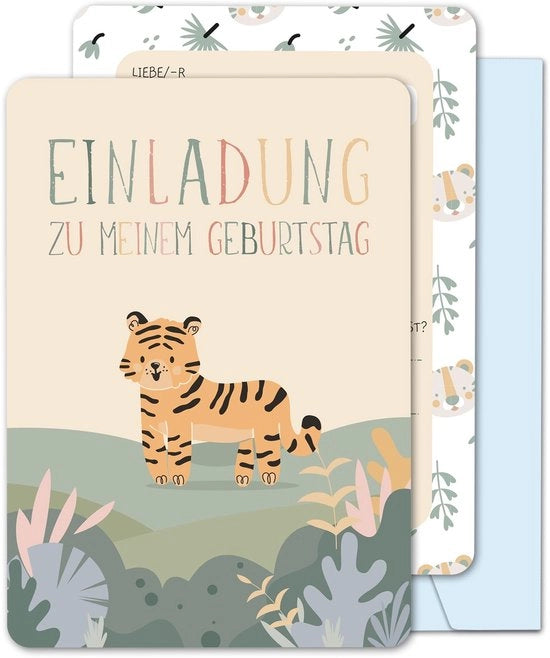 Carte di invito per compleanni dei bambini con buste personalizzate, invito colorato per festa di compleanno, dimensioni 105 x 148 mm, carte di invito per compleanni dei bambini