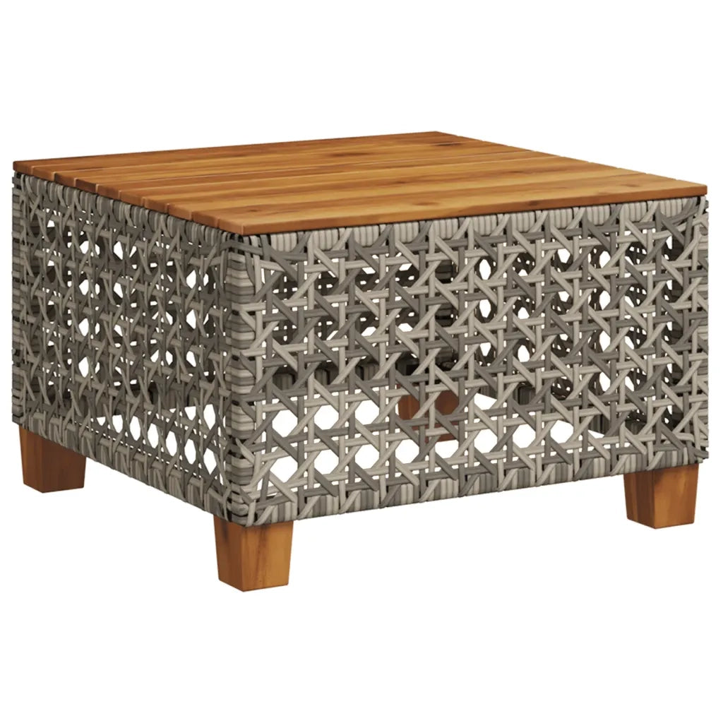 Set Divano da Giardino 9 pz con Cuscini Grigio in Polyrattan 3261777