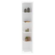 Biblioteca Tufillo, Libreria 5 Ripiani, 25x25x160h cm Bianco