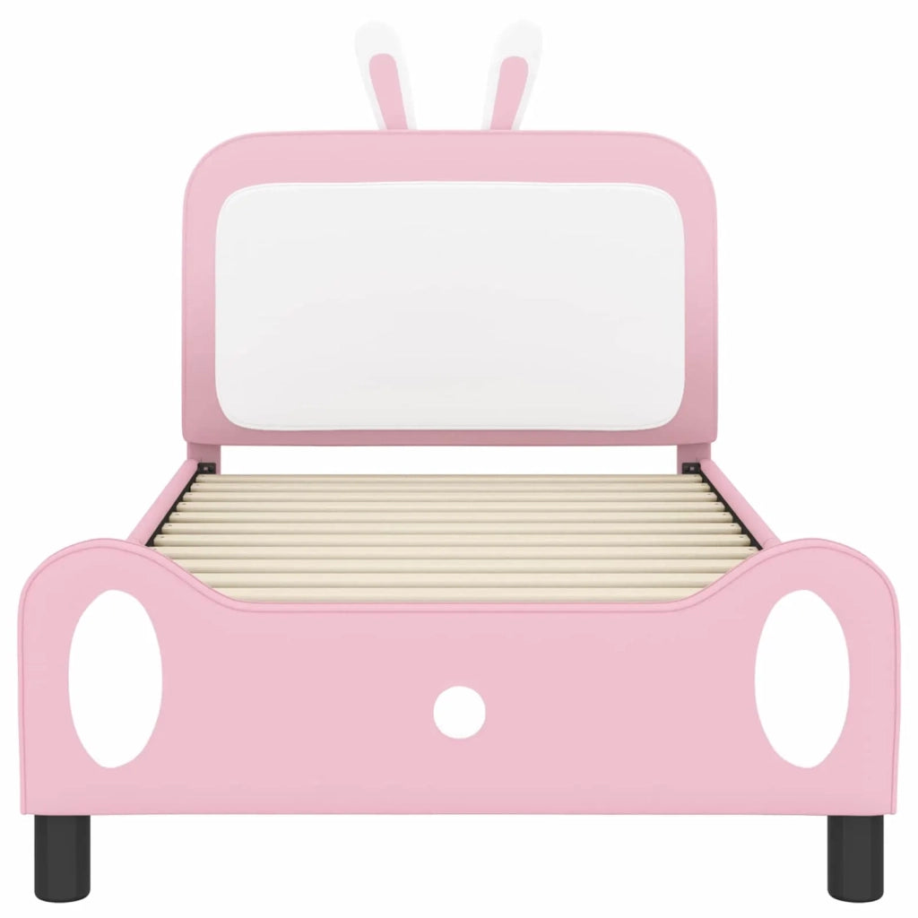 Struttura letto bambini con testata-Giroletto per bambini Rosa 90 x 190 cm PU 134172