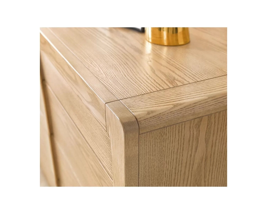 Letto matrimoniale contemporaneo imbottito legno chiaro 175x207x135 - Mobili 2G