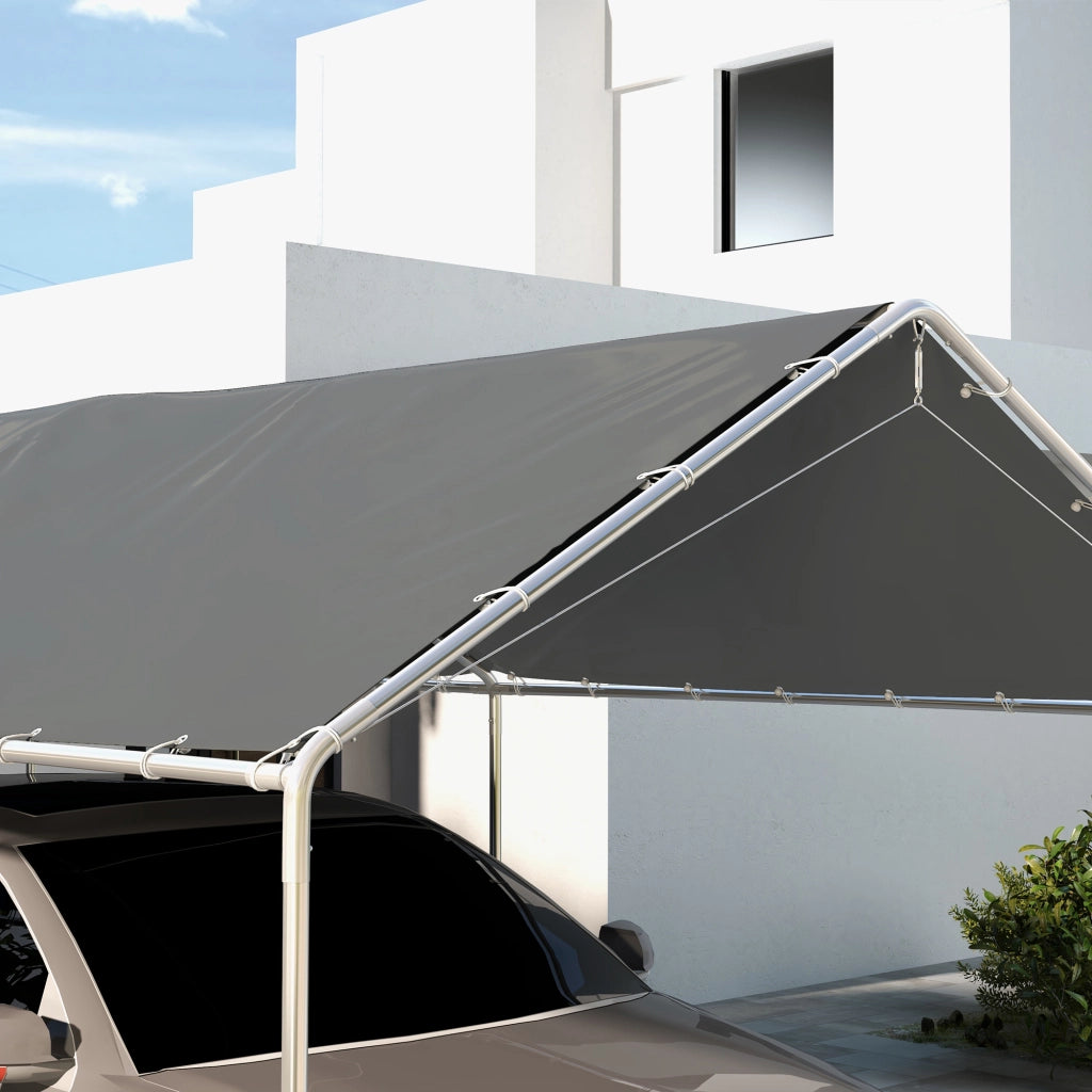 Copertura per carport 3x6 m ¨C zephmum ¨C 48 elastici con pallini