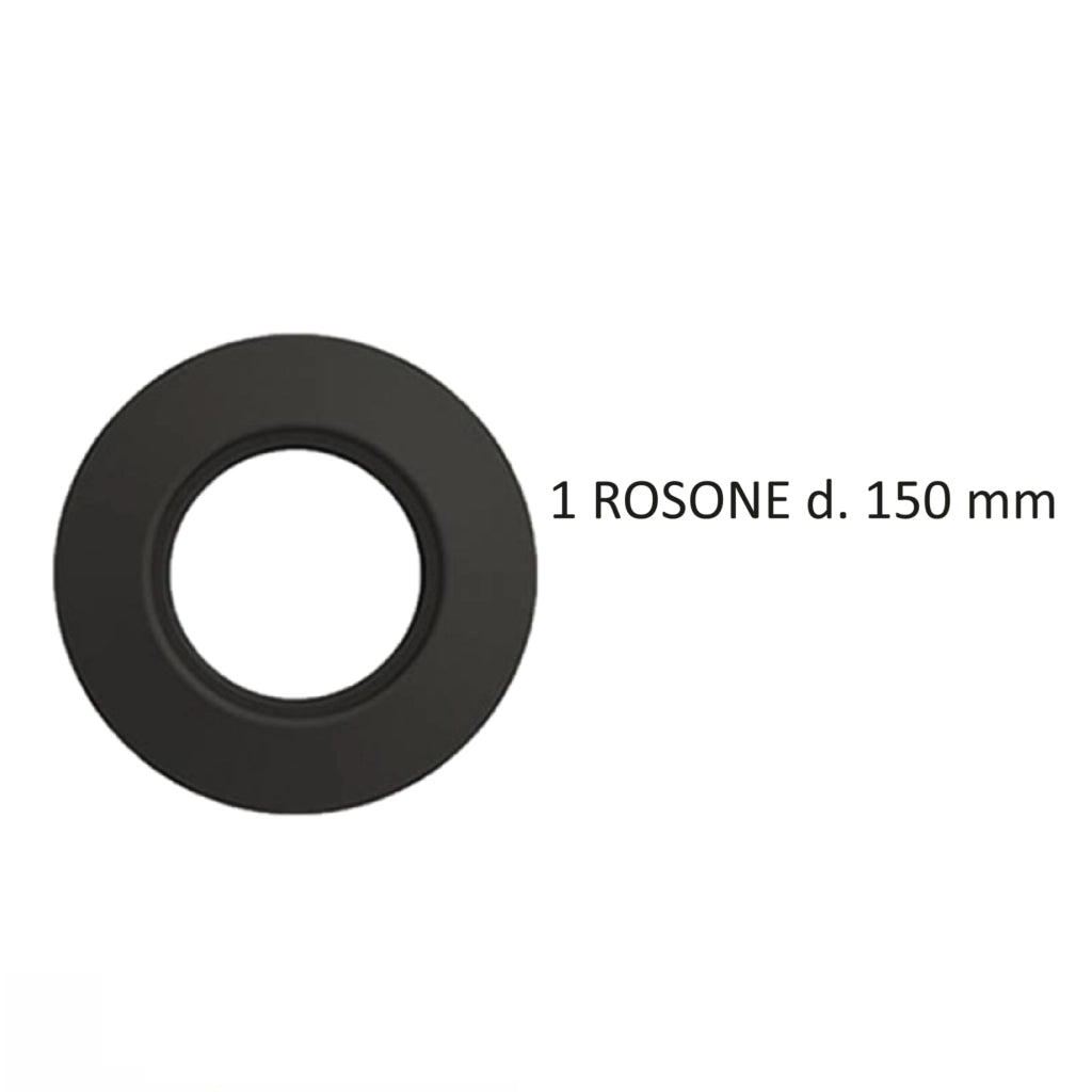 kit tubi stufa a pellet tubi acciaio nero montaggio 80mm curva guarnizione tee