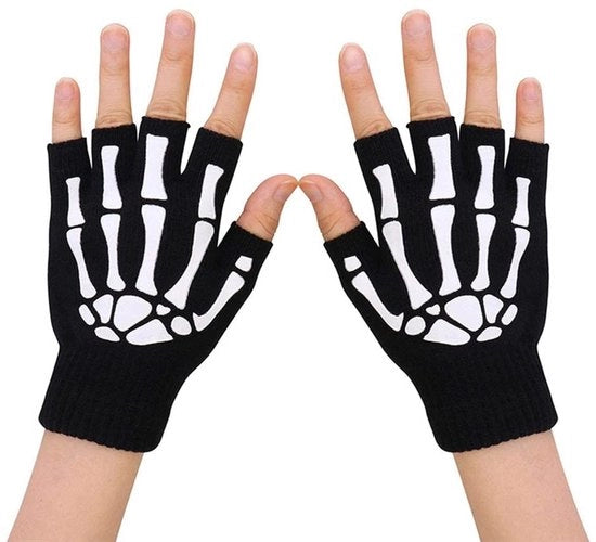 Manopole a forma di scheletro con materiali acrilici luminosi - Manopole senza dita - Manopole a metà dita - Unisex - Veli e morbidi - Comfortevole e caldo 

Modello: 
Materiali: Acrilico
Caratteristiche speciali: Luminosi