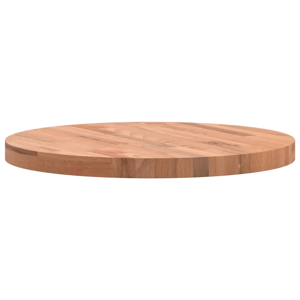 Piano per Tavolo | Superficie Tavolo | Piano Scrivania ?60x4 cm Rotondo in Legno Massello di Faggio