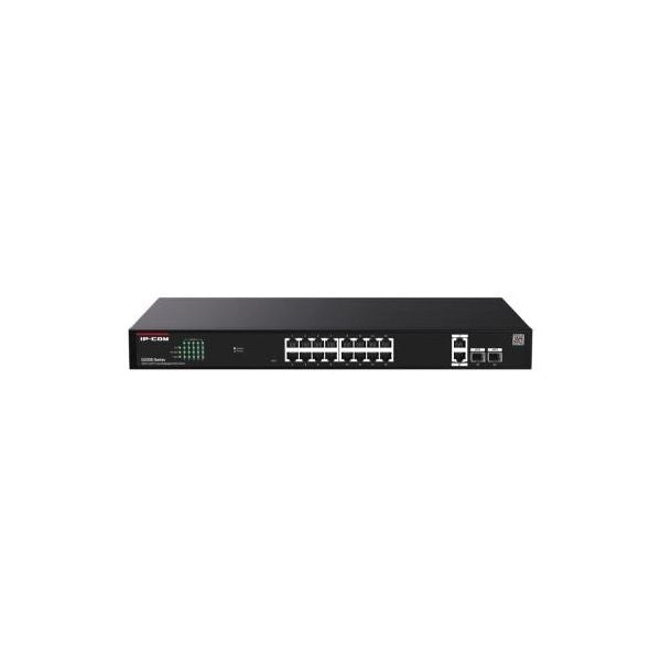 Switch ip-com g2220p-16-250w 18p gigabit ethernet+2p sfp di cui 16p poe max output per porta 30w- totale 230w cloud managed