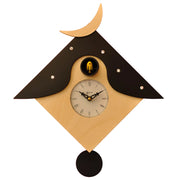 Orologio a Cucù da Parete 34X34X12Cm Pirondini Italia Otranto Naturale e Nero