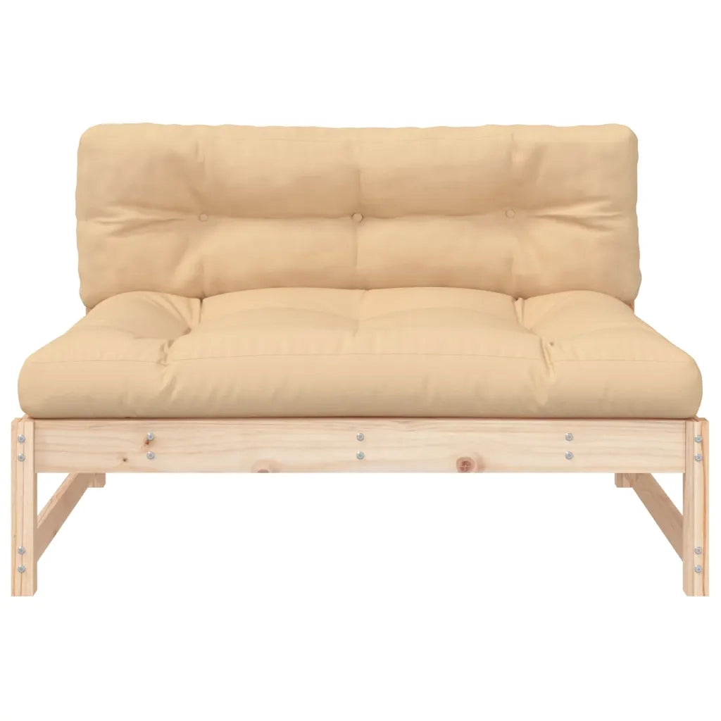Divano Centrale 120x80 cm in Legno Massello di Pino