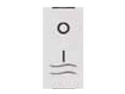 INTERRUTTORE BIPOLARE LUMINOSO AQUA- - 16AX 250V  (7612.2) - 6 pezzi MARLANVIL