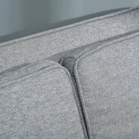 Divano Letto a 1 Piazza in Tessuto, Seduta 2 Posti e Schienale a 3 Reclinazioni, 154x87x89cm
