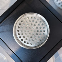 Camino a Bioetanolo da Pavimento 20x20x70 cm per Esterno Capri 70 Nero