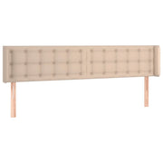 Testiera | Testata ad Orecchio Cappuccino 183x16x78/88 cm in Similpelle