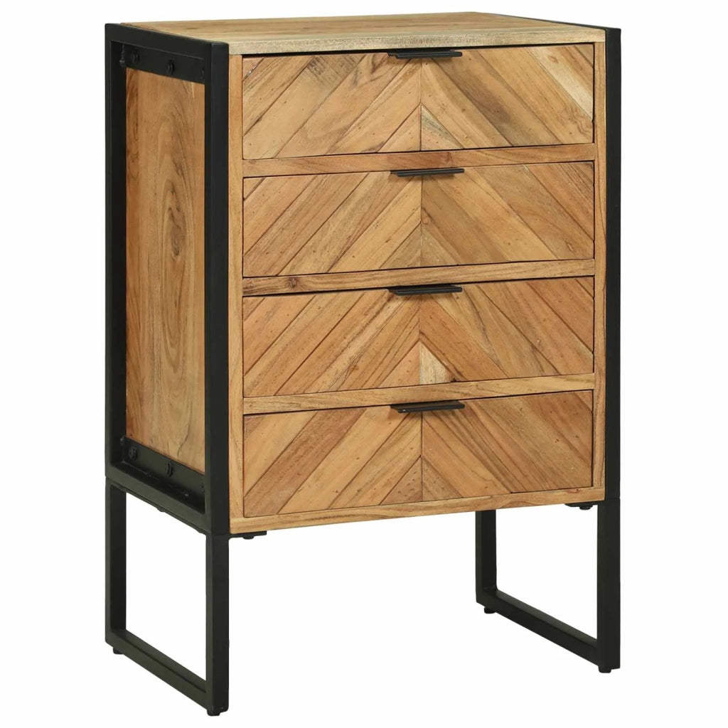 Credenza 50 x 35 x 75 cm Legno massello di acacia 374110