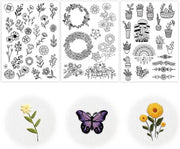 Panno di sostegno per cucito A4 idrorepellente per disegni di fiori per principianti